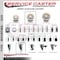 Service Caster 5'' SS Soft Rubber Swivel 3/4'' Expanding Stem Caster Set 2 Total Lock Brakes, 4PK SCC-SSEXTTL20S514-SRS-2-S-2-34 - alternate 4